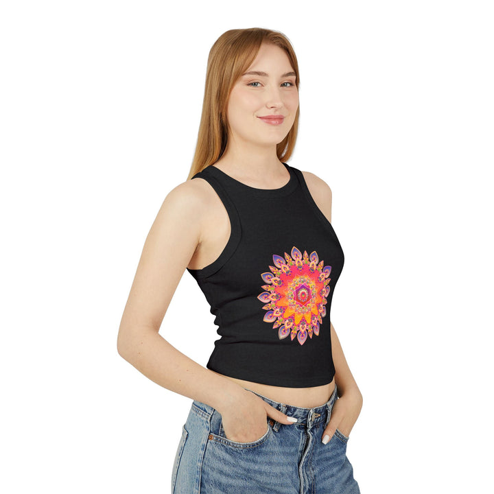 Mandala Racerback Tank Top - Colorful & Intricate Tank Top - Blululi