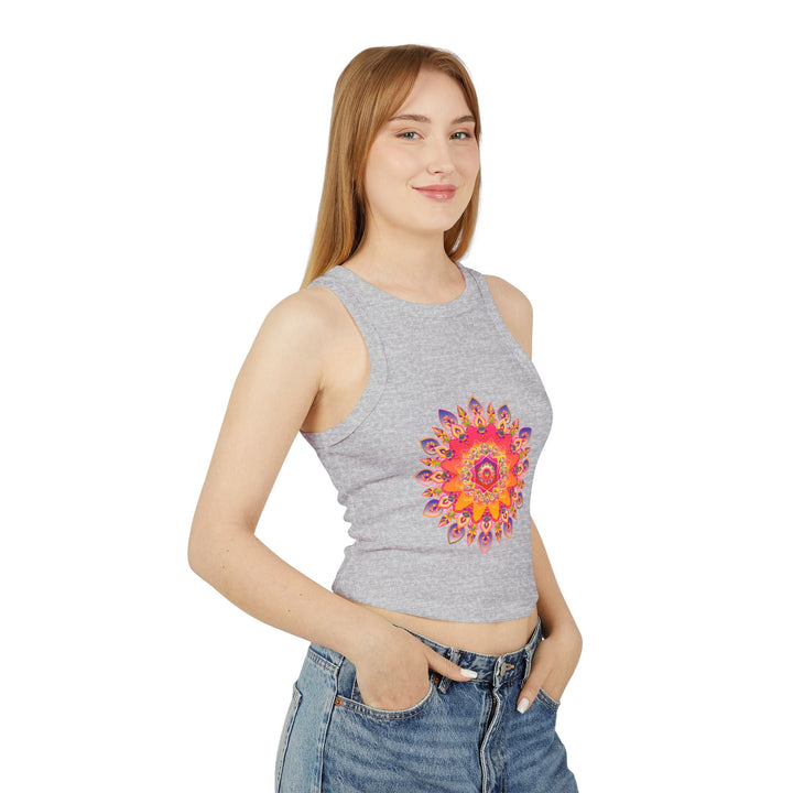 Mandala Racerback Tank Top - Colorful & Intricate Tank Top - Blululi