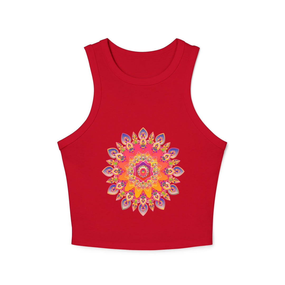 Mandala Racerback Tank Top - Colorful & Intricate Tank Top - Blululi