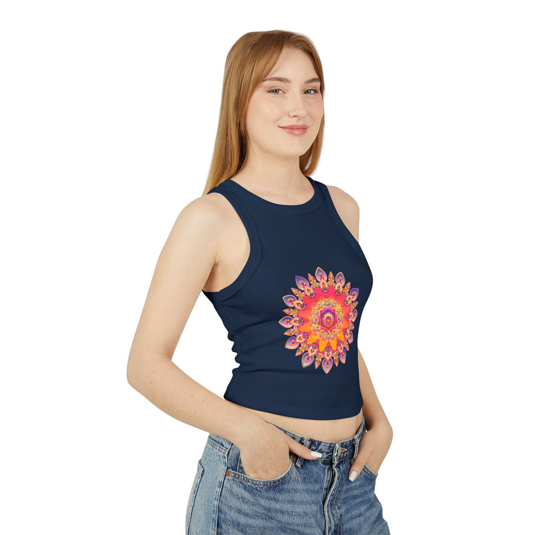 Mandala Racerback Tank Top - Colorful & Intricate Tank Top - Blululi