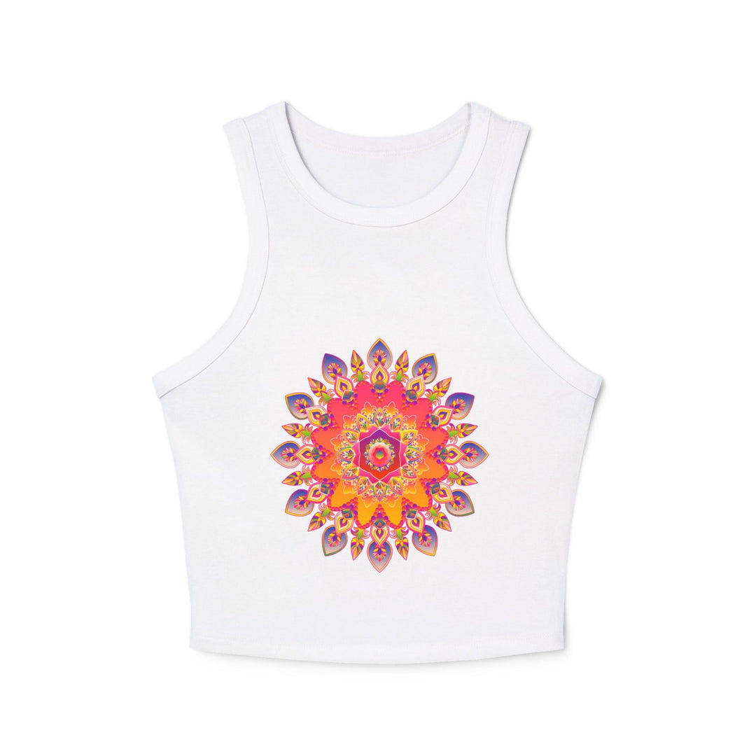 Mandala Racerback Tank Top - Colorful & Intricate Tank Top - Blululi