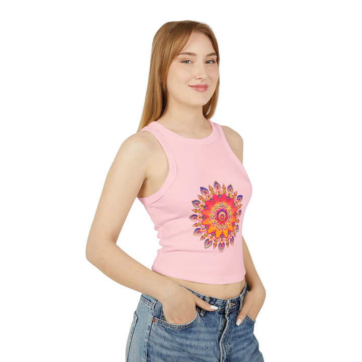 Mandala Racerback Tank Top - Colorful & Intricate Tank Top - Blululi