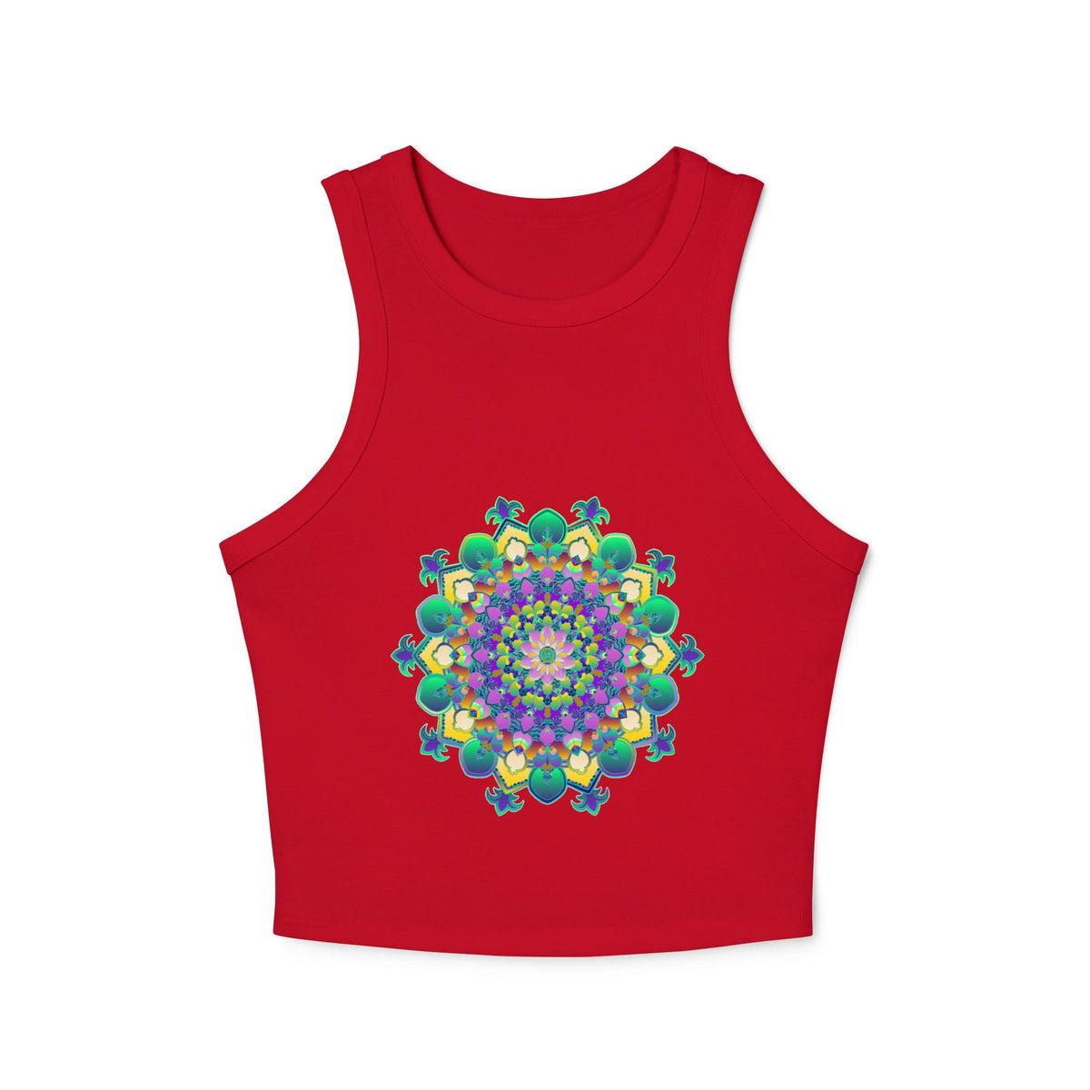Mandala Racerback Tank Top - Colorful & Tranquil Tank Top - Blululi