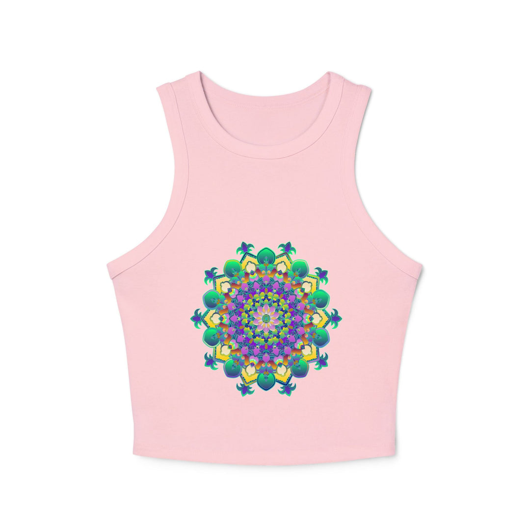 Mandala Racerback Tank Top - Colorful & Tranquil Tank Top - Blululi