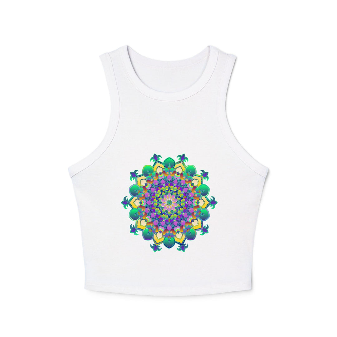 Mandala Racerback Tank Top - Colorful & Tranquil Tank Top - Blululi