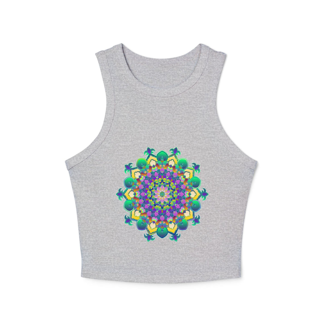 Mandala Racerback Tank Top - Colorful & Tranquil Tank Top - Blululi