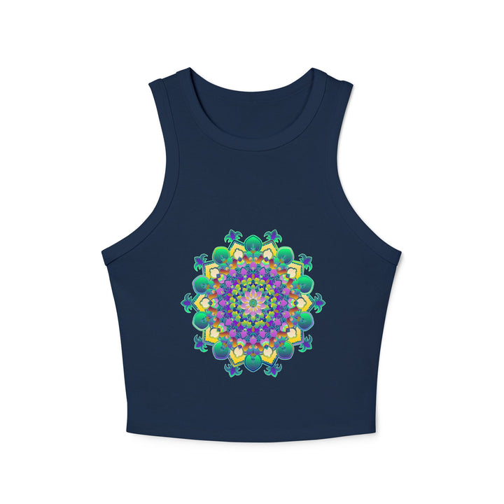 Mandala Racerback Tank Top - Colorful & Tranquil Tank Top - Blululi