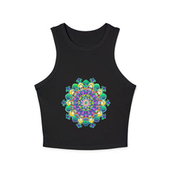 Mandala Racerback Tank Top - Colorful & Tranquil Tank Top - Blululi