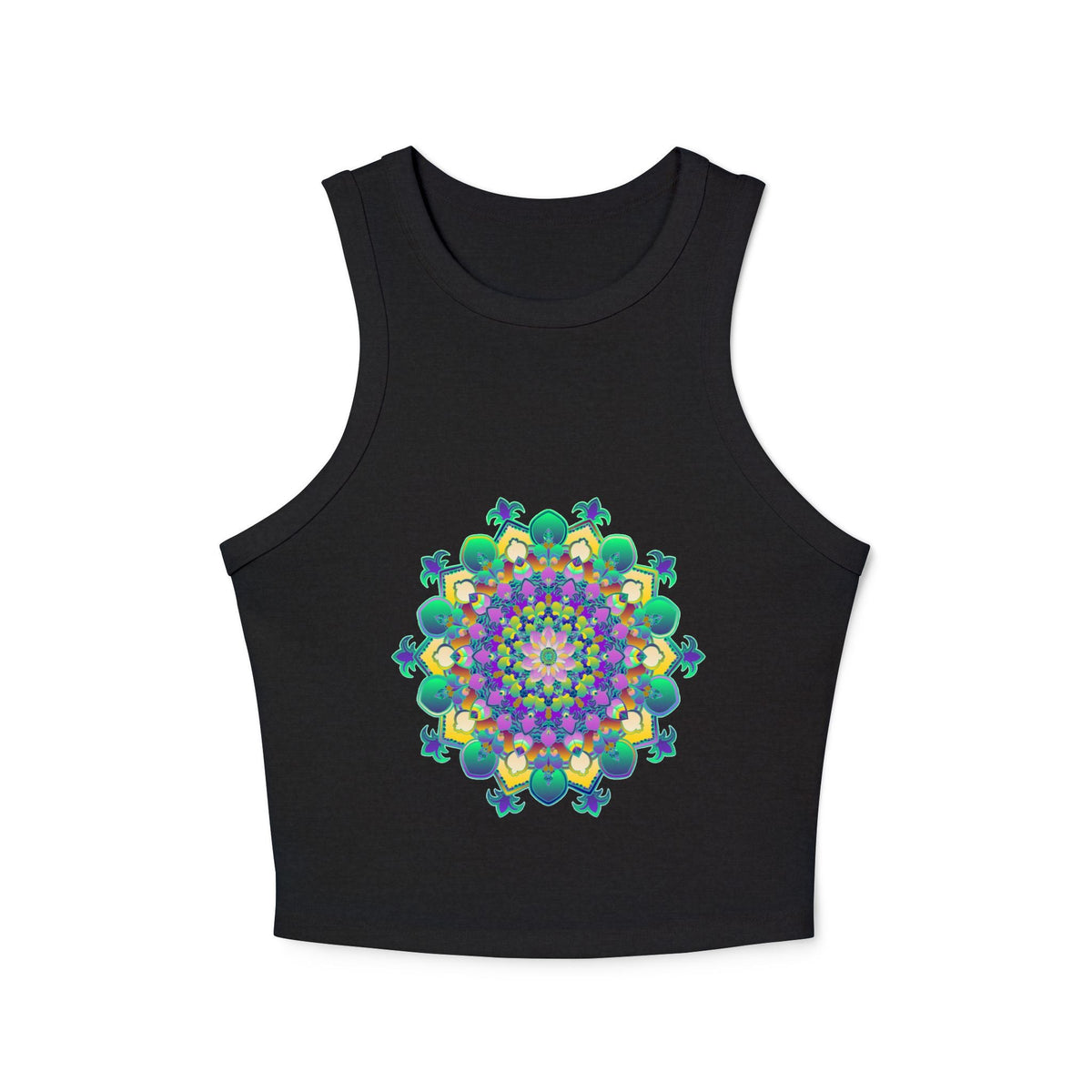 Mandala Racerback Tank Top - Colorful & Tranquil Tank Top - Blululi