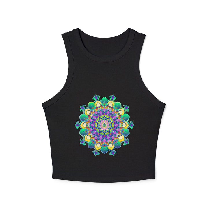 Mandala Racerback Tank Top - Colorful & Tranquil Tank Top - Blululi