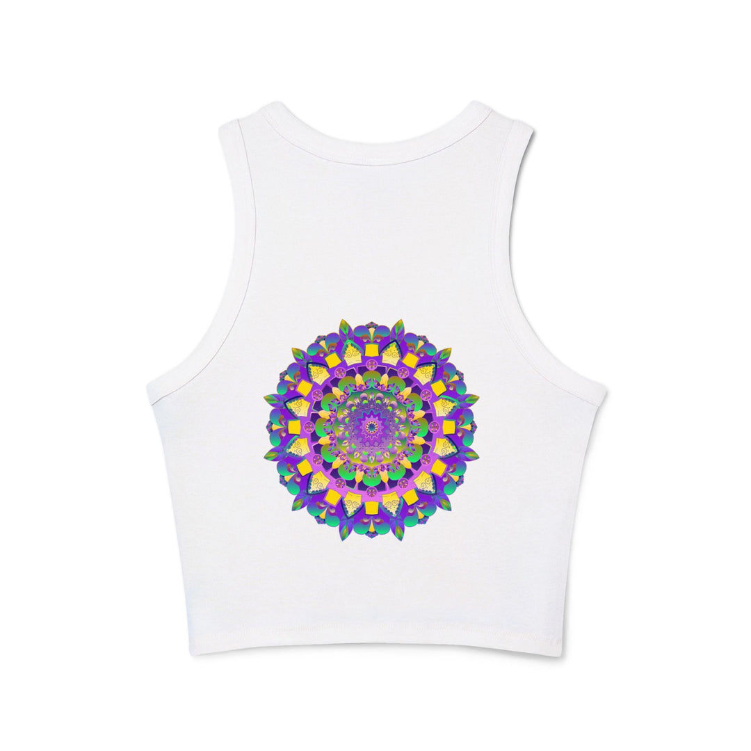 Mandala Racerback Tank Top - Spiritual & Vibrant Tank Top - Blululi