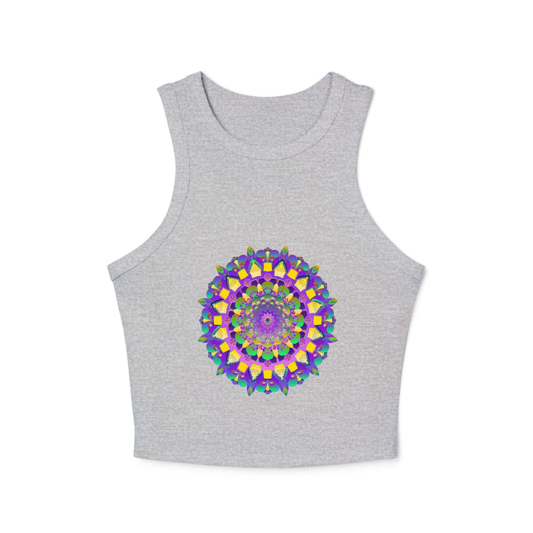 Mandala Racerback Tank Top - Spiritual & Vibrant Tank Top - Blululi