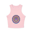 Mandala Racerback Tank Top - Spiritual & Vibrant Tank Top - Blululi