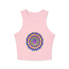 Mandala Racerback Tank Top - Spiritual & Vibrant Tank Top - Blululi