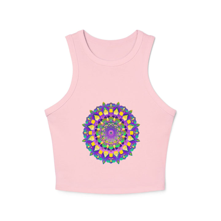 Mandala Racerback Tank Top - Spiritual & Vibrant Tank Top - Blululi