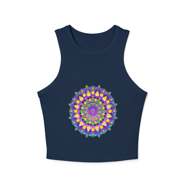 Mandala Racerback Tank Top - Spiritual & Vibrant Tank Top - Blululi