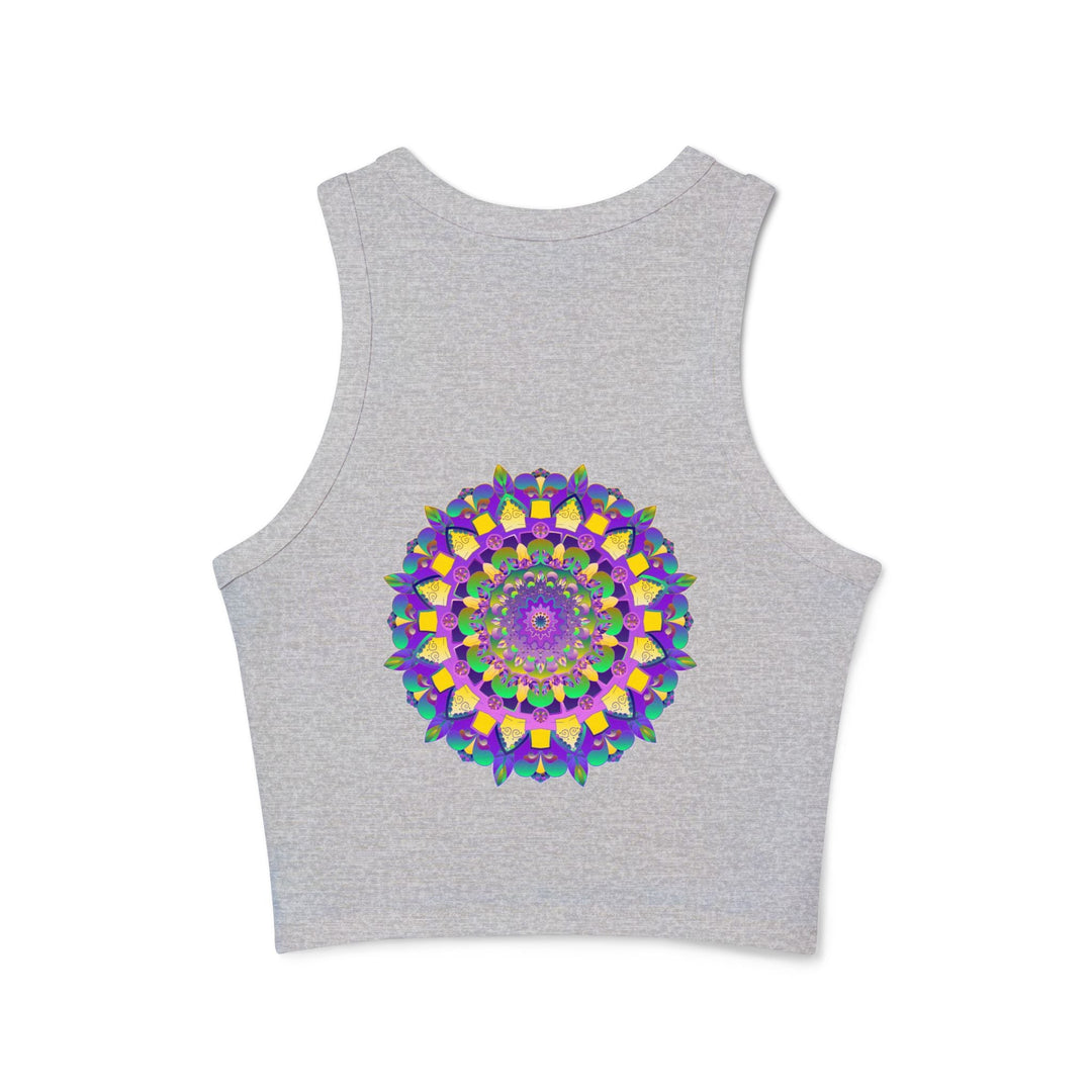 Mandala Racerback Tank Top - Spiritual & Vibrant Tank Top - Blululi