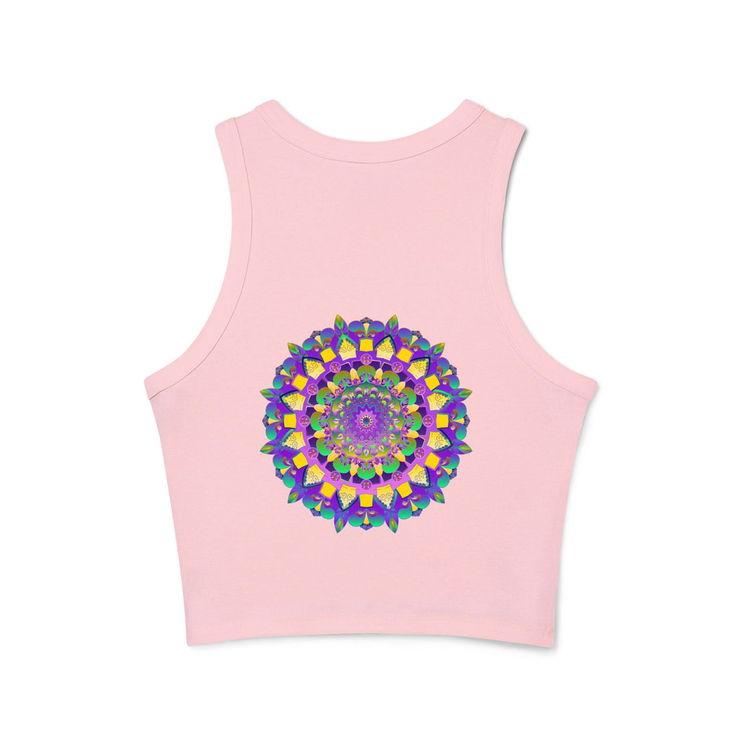 Mandala Racerback Tank Top - Spiritual & Vibrant Tank Top - Blululi