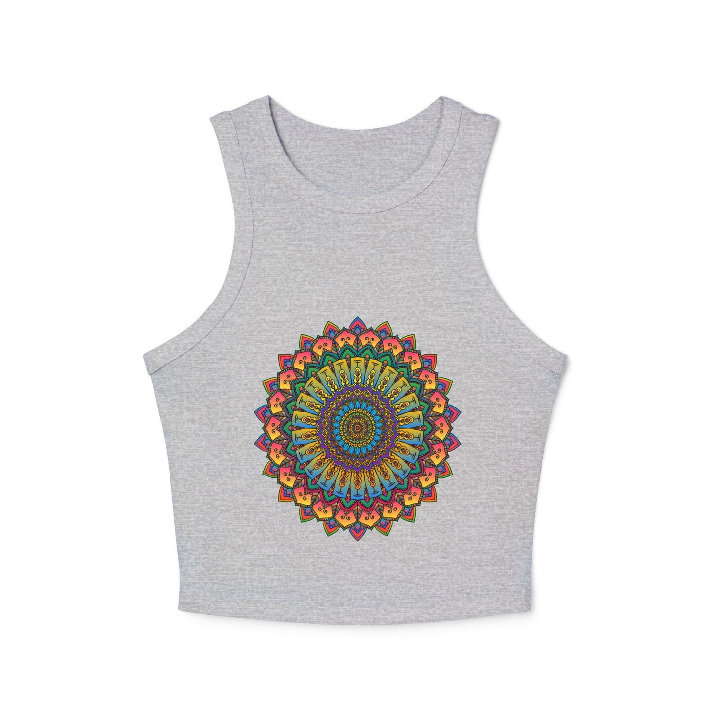 Mandala Racerback Tank Top - Yoga & Meditation Tank Top - Blululi