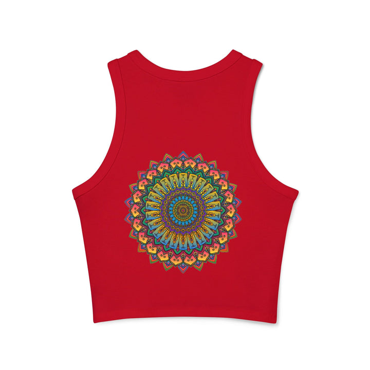 Mandala Racerback Tank Top - Yoga & Meditation Tank Top - Blululi