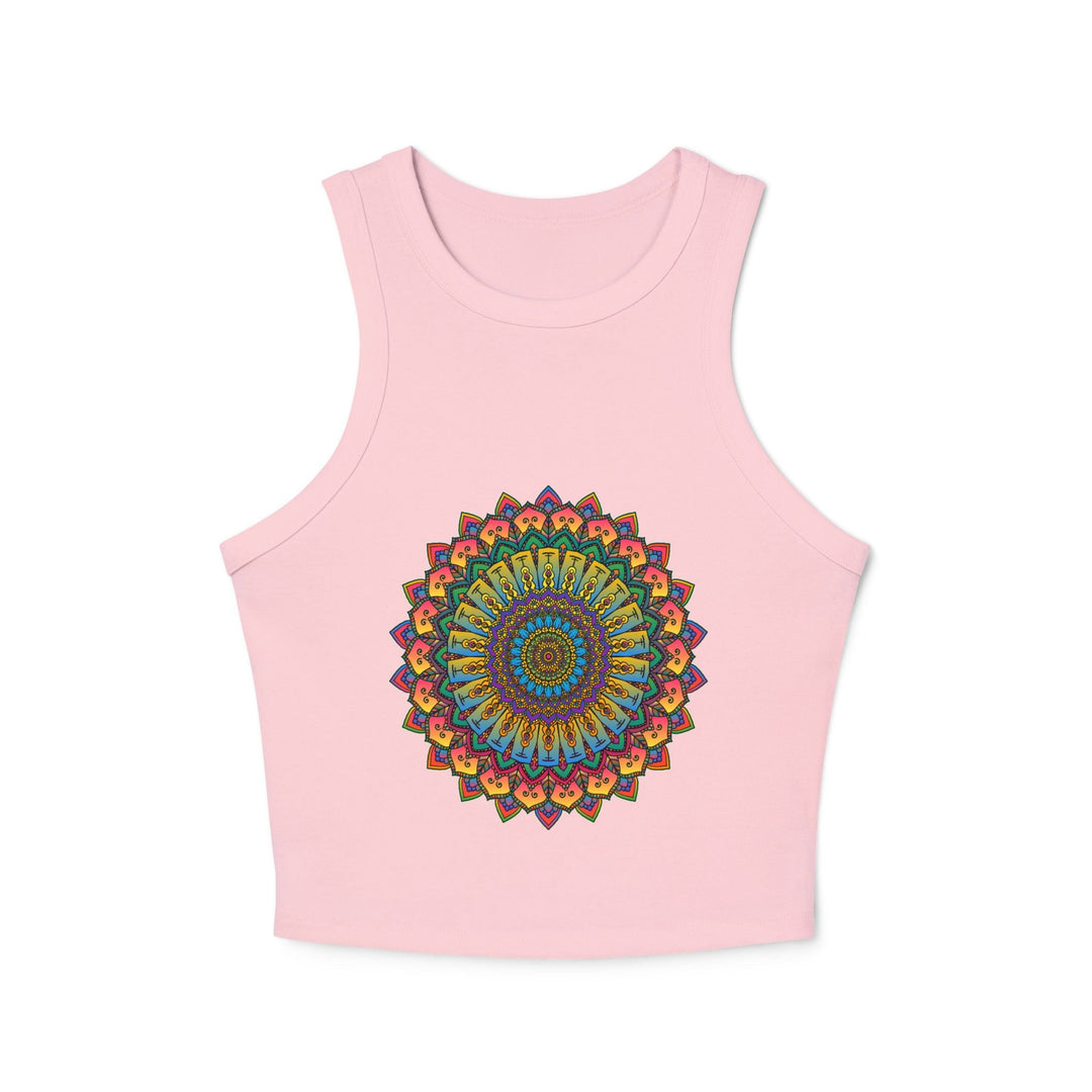 Mandala Racerback Tank Top - Yoga & Meditation Tank Top - Blululi