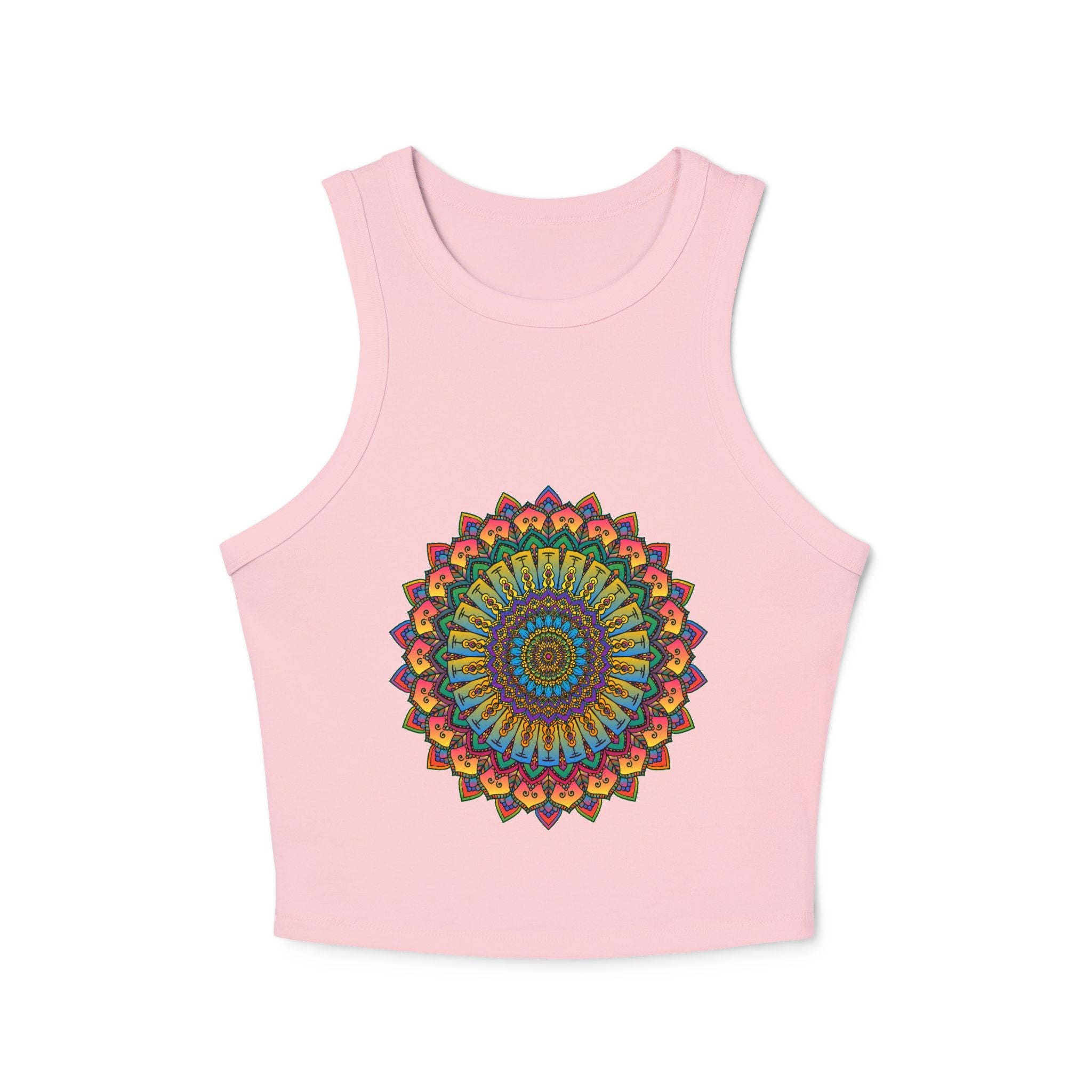 Mandala Racerback Tank Top - Yoga & Meditation Tank Top - Blululi