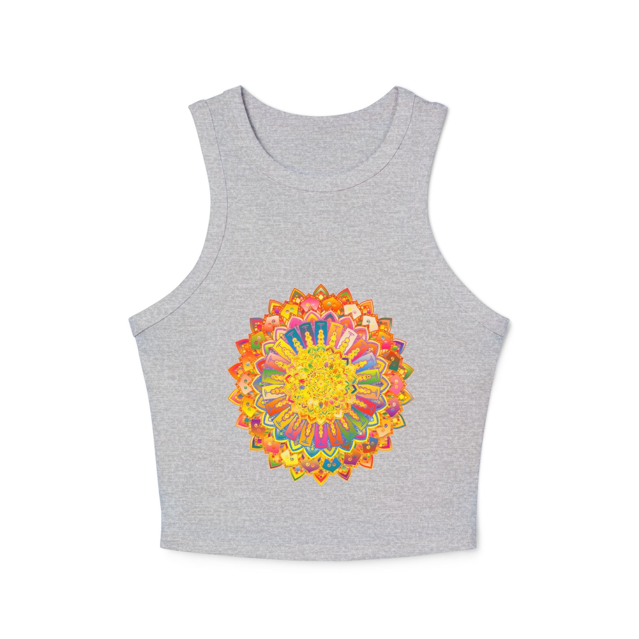 Mandala Racerback Tank Top - Yoga & Meditation Tank Top - Blululi