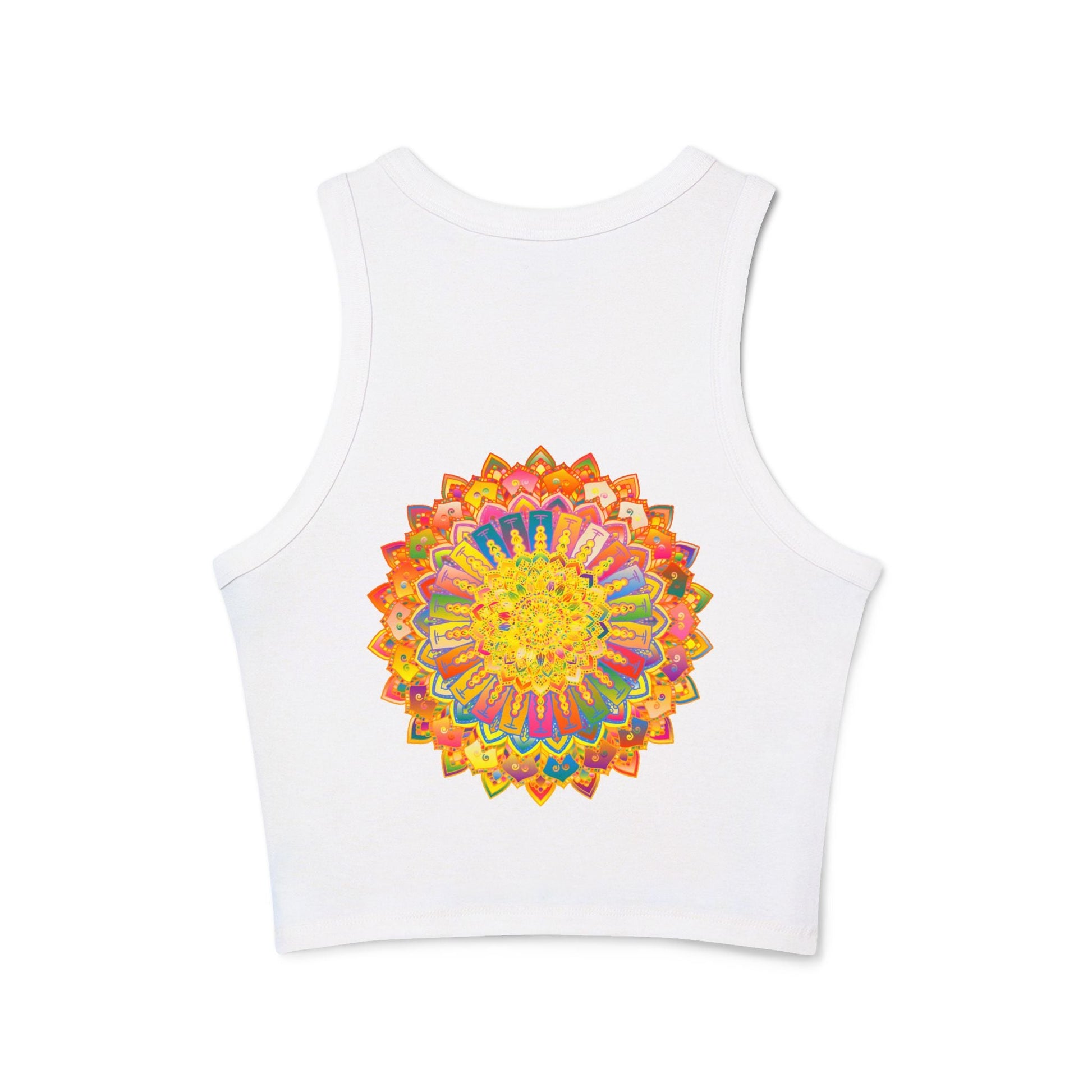 Mandala Racerback Tank Top - Yoga & Meditation Tank Top - Blululi