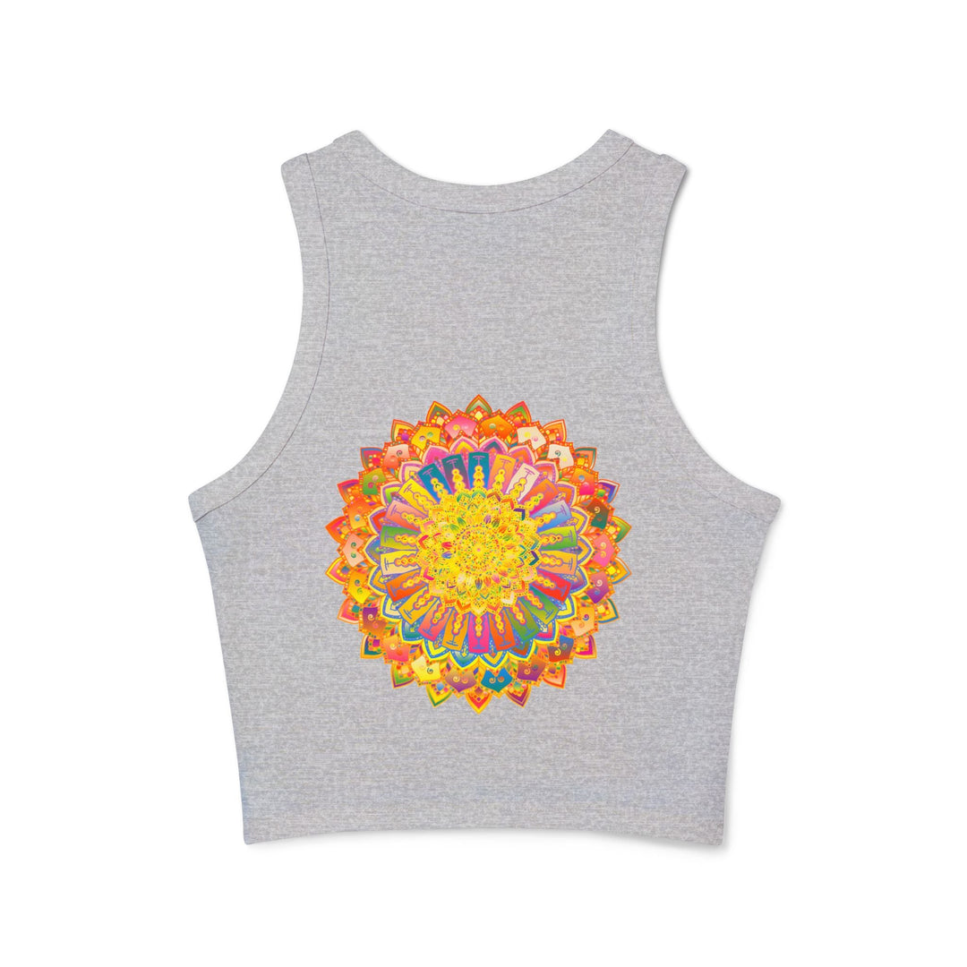 Mandala Racerback Tank Top - Yoga & Meditation Tank Top - Blululi