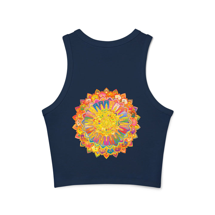 Mandala Racerback Tank Top - Yoga & Meditation Tank Top - Blululi