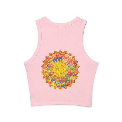 Mandala Racerback Tank Top - Yoga & Meditation Tank Top - Blululi