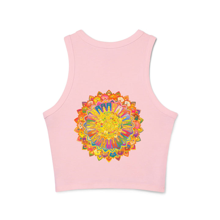 Mandala Racerback Tank Top - Yoga & Meditation Tank Top - Blululi