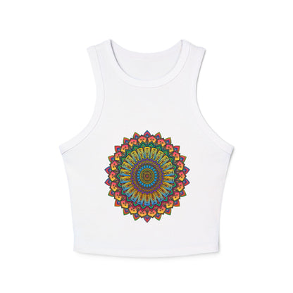 Mandala Racerback Tank Top - Yoga & Meditation Tank Top - Blululi