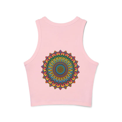 Mandala Racerback Tank Top - Yoga & Meditation Tank Top - Blululi