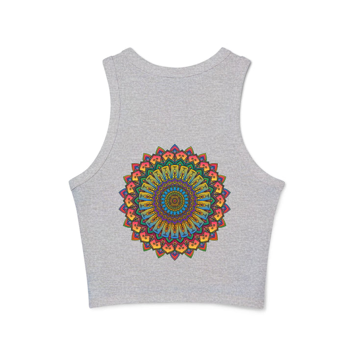 Mandala Racerback Tank Top - Yoga & Meditation Tank Top - Blululi