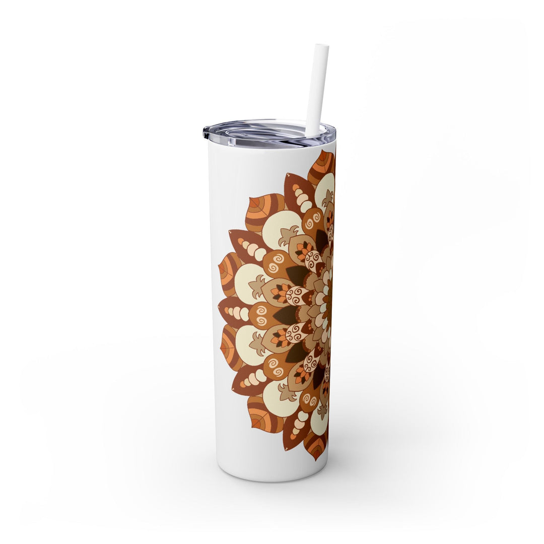 Mandala Skinny Tumbler - 20oz - Hot/Cold Mug - Blululi