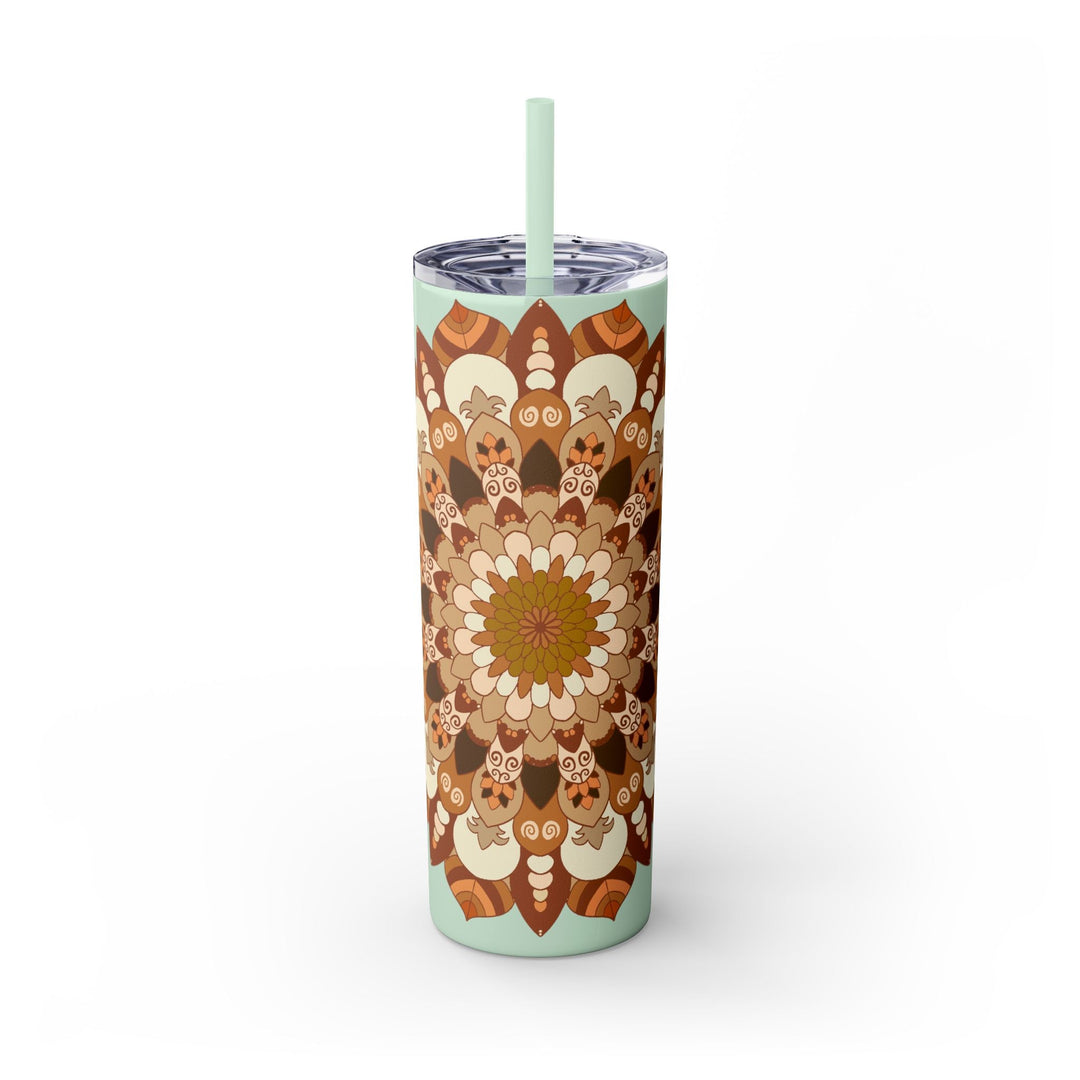 Mandala Skinny Tumbler - 20oz - Hot/Cold Mug - Blululi