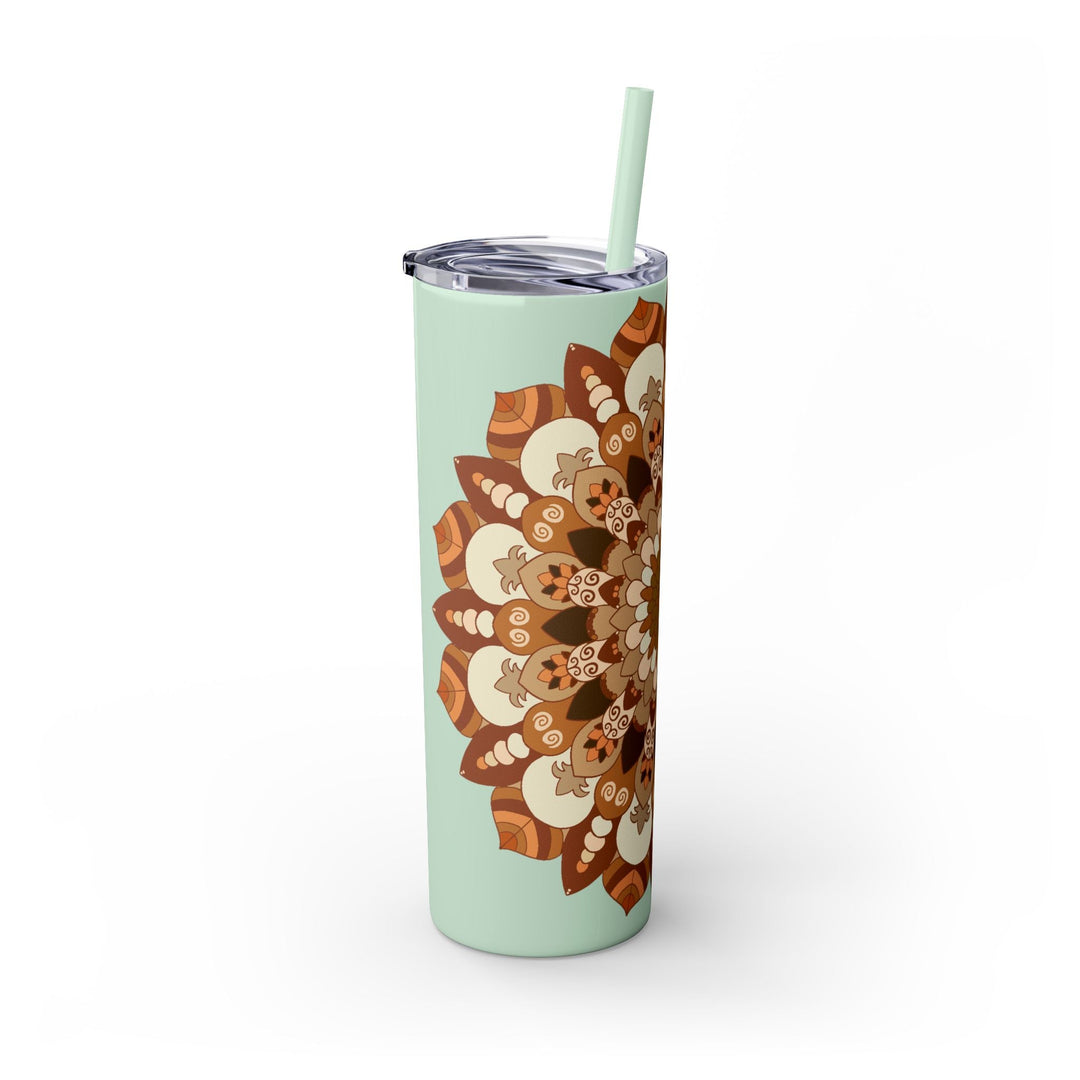 Mandala Skinny Tumbler - 20oz - Hot/Cold Mug - Blululi