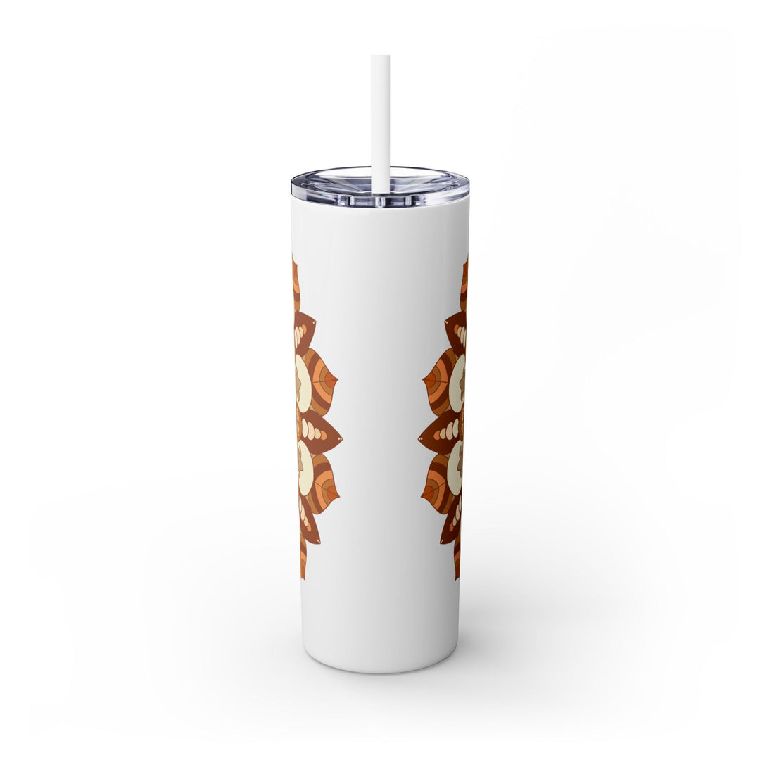 Mandala Skinny Tumbler - 20oz - Hot/Cold Mug - Blululi