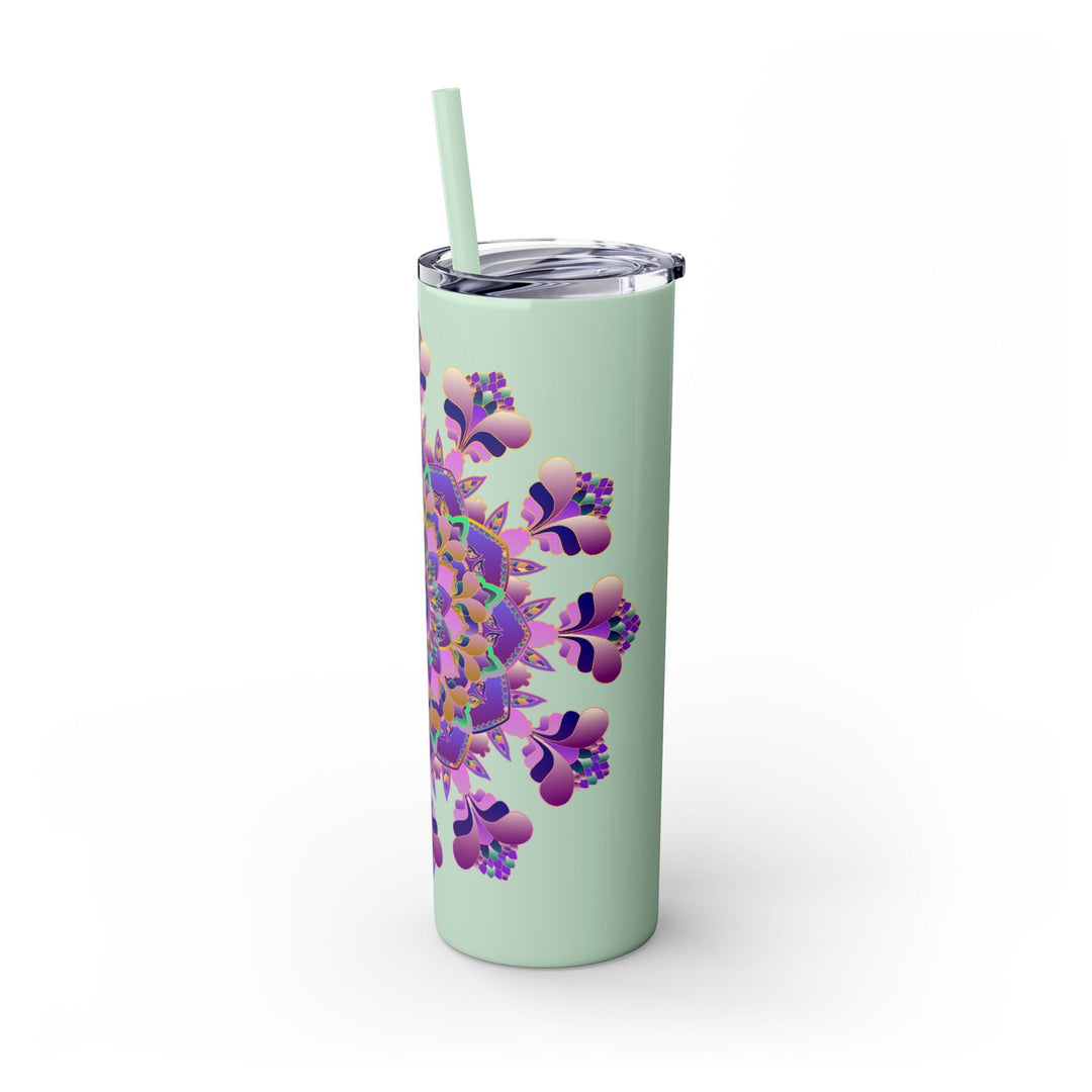 Mandala Skinny Tumbler - Hot & Cold Drinks Mug - Blululi