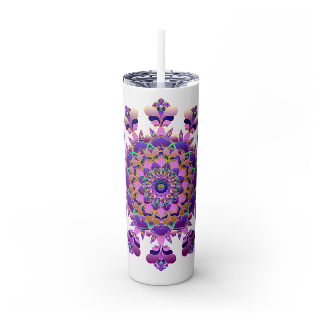 Mandala Skinny Tumbler - Hot & Cold Drinks Mug - Blululi