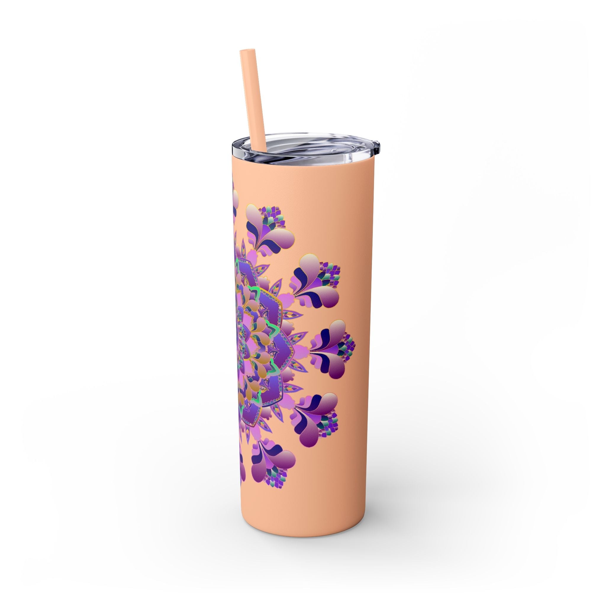 Mandala Skinny Tumbler - Hot & Cold Drinks Mug - Blululi