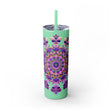 Mandala Skinny Tumbler - Hot & Cold Drinks Mug - Blululi