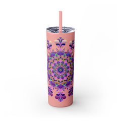 Mandala Skinny Tumbler - Hot & Cold Drinks Mug - Blululi