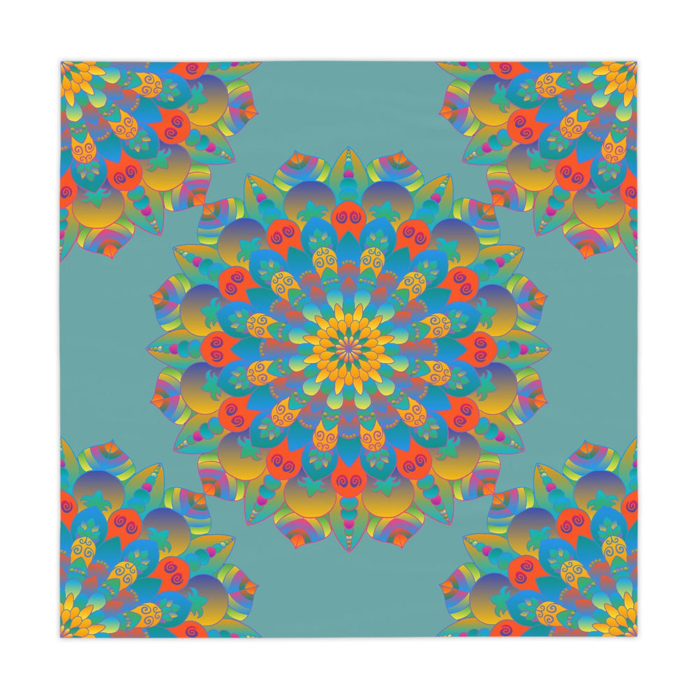 Mandala Tablecloth - Colorful Flower Design Home Decor - Blululi
