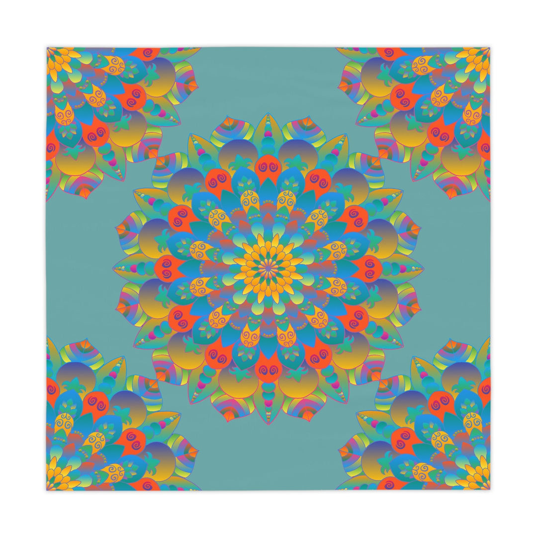 Mandala Tablecloth - Colorful Flower Design Home Decor - Blululi