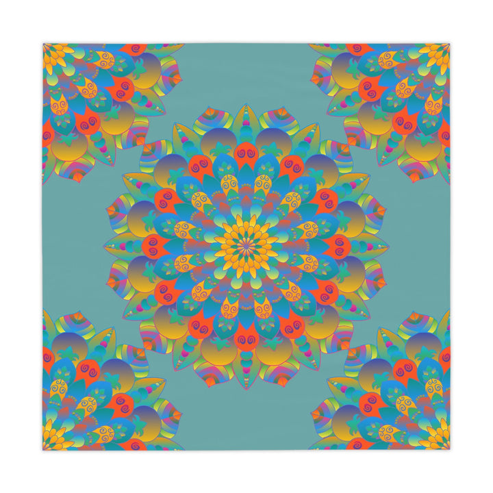 Mandala Tablecloth - Colorful Flower Design Home Decor - Blululi