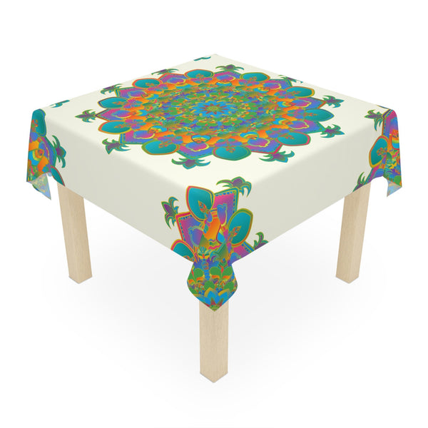 Mandala Tablecloth - Colorful & Intricate Design Home Decor - Blululi