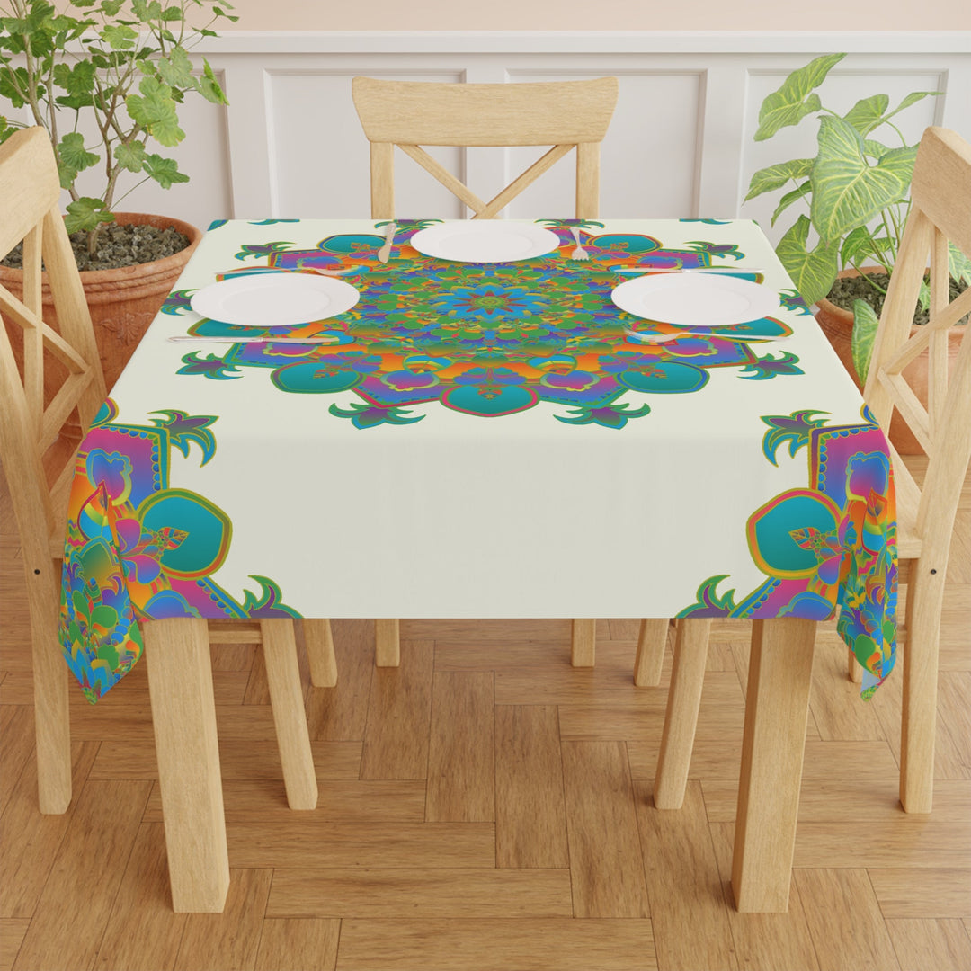 Mandala Tablecloth - Colorful & Intricate Design Home Decor - Blululi