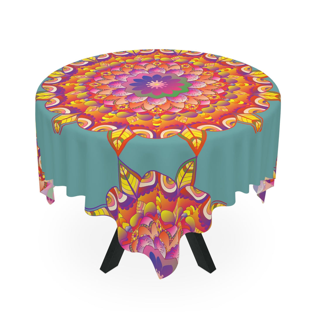 Mandala Tablecloth - Intricate Floral Design Home Decor - Blululi